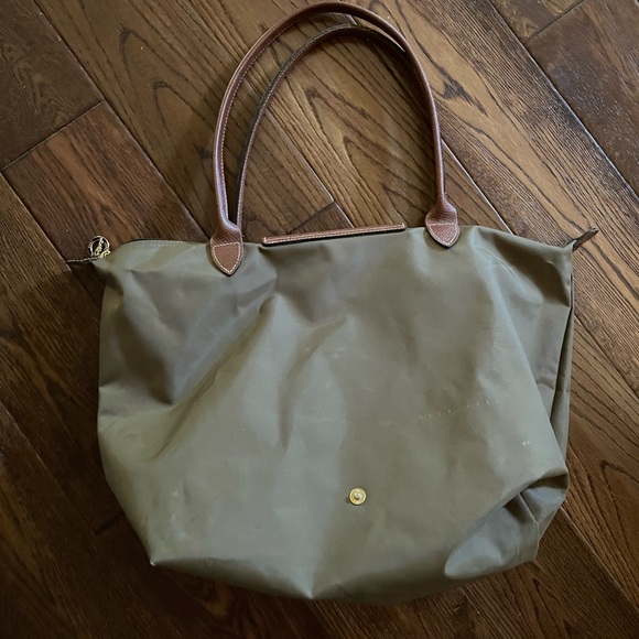longchamp green le pliage tote , green - Picture 2 of 5